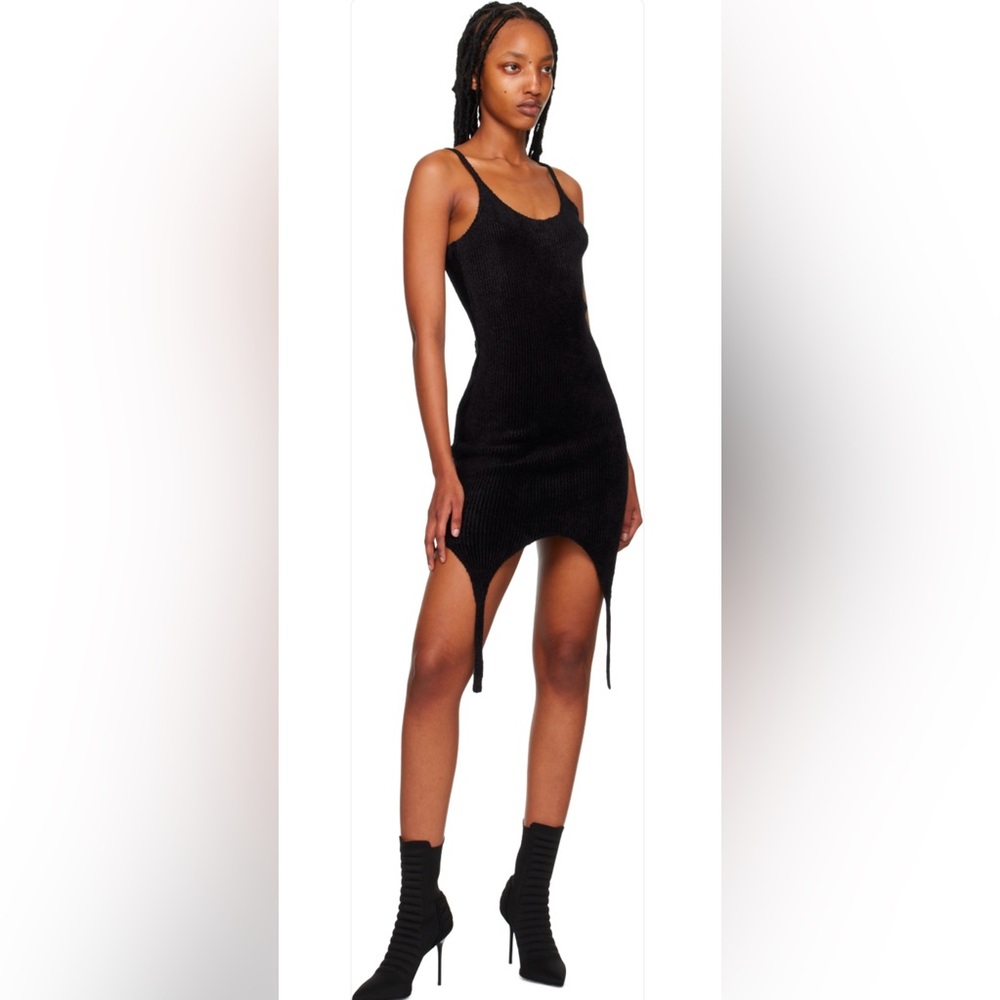 NWT Balmain ribbed spaghetti dress US Sz 12 FR 44 $1315